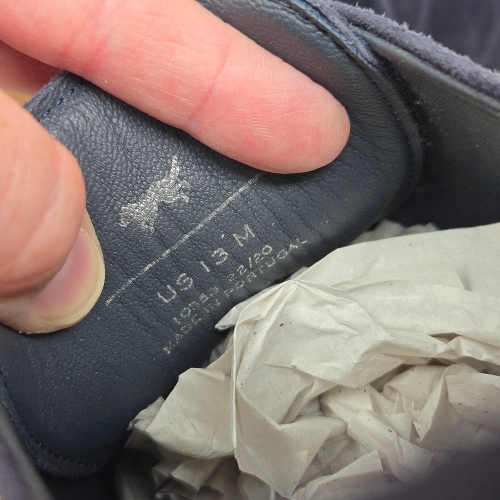 WOLF AND SHEPHERD Crossover Longwing Shoes Sneakers‎ Navy Blue Men’s Size 13 - Picture 9 of 10